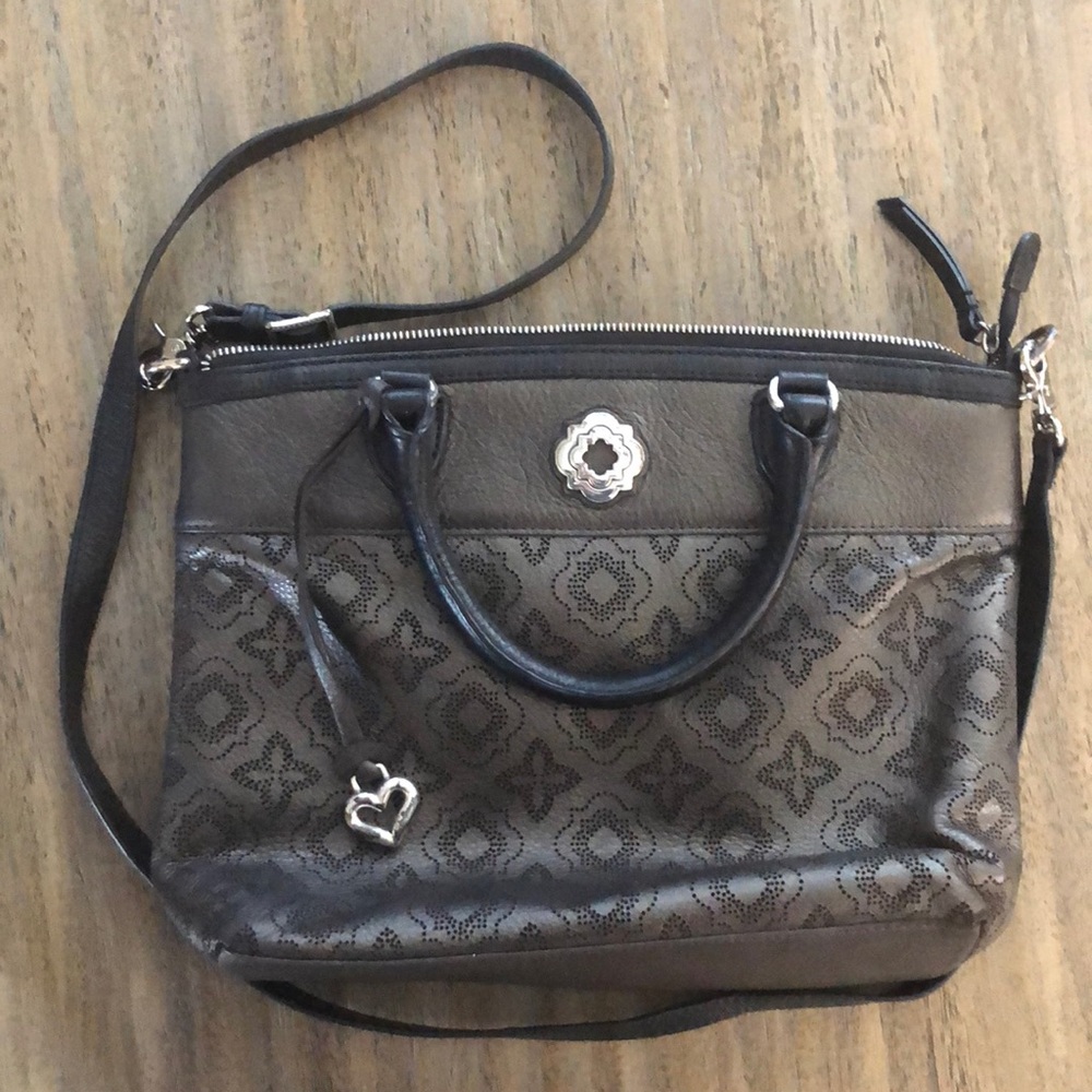 Gray / Silver Brighton crossbody purse